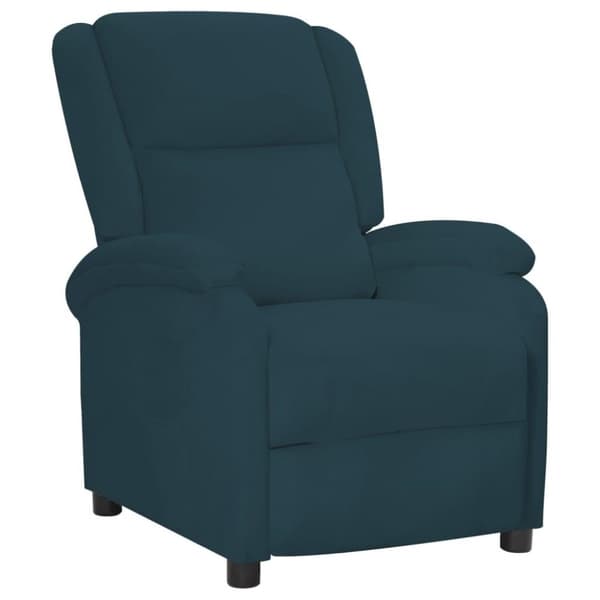 vidaXL lænestol velour blå