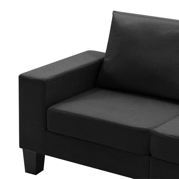 vidaXL 5-personers sofa stof sort