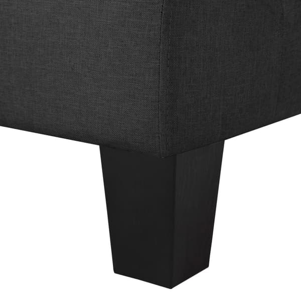 vidaXL 5-personers sofa stof sort