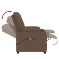 Miniatyrbild 6 av 11: vidaXL Elektrisk reclinerfåtölj Brun tyg