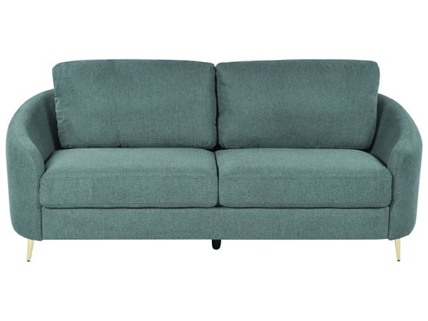 Sohva mintunvihreä 203 x 88 x 86 cm kangas vaneri metalli kolmelle retro