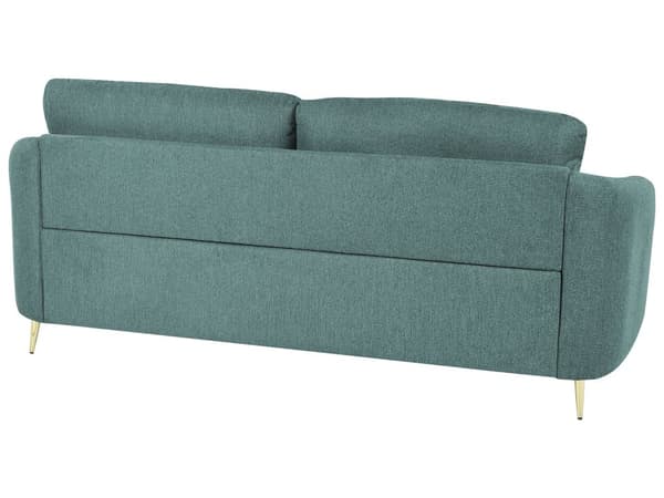 Sohva mintunvihreä 203 x 88 x 86 cm kangas vaneri metalli kolmelle retro