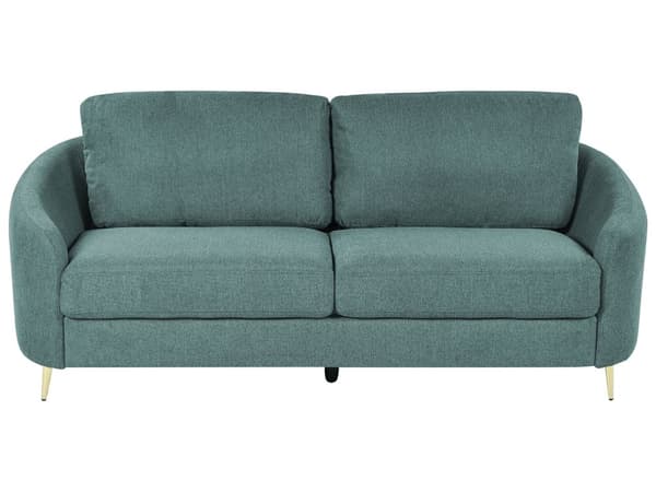 Sohva mintunvihreä 203 x 88 x 86 cm kangas vaneri metalli kolmelle retro