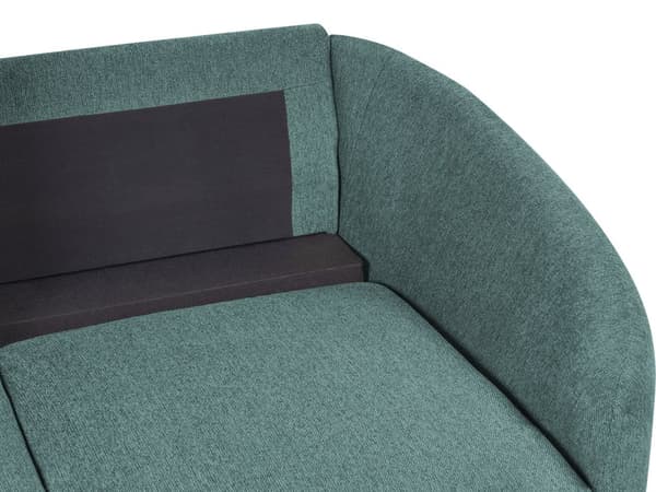 Sofa Grønn Stoff Møbeltrekk Gull Ben 2-seter Lenestol Retro