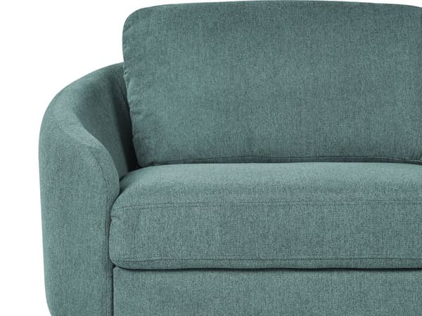 Sofa Grønn Stoff Møbeltrekk Gull ben 3-seters Retro Stue