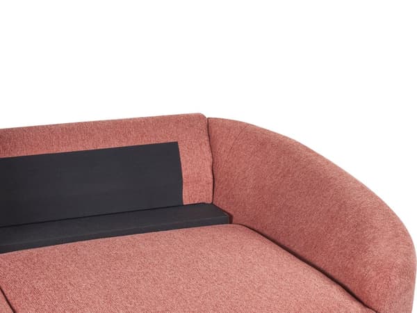 Soffa Rosa Tygklädsel Guldben 2-sits Retro