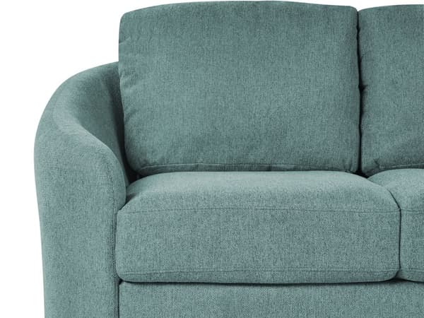 Soffa Grön Tygklädsel Guldben 2-sits Retro
