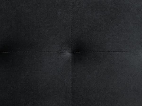 Kulmavuodesohva musta 267 x 168 x 83 cm samettiverhoilu metalli vaneri neljälle vasen moderni