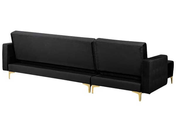 Hörnsoffa Rosa Sammet Tuftad Modern L-formad Modulär 4-sits Högervänd Divan Vardagsrum