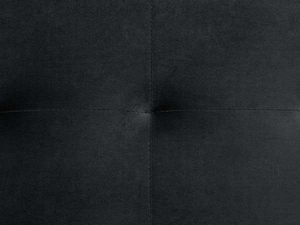 Kulmavuodesohva musta 347 x 168 x 83 cm samettiverhoilu metalli vaneri viidelle vasen moderni