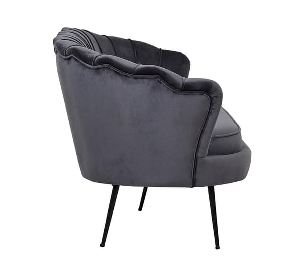 Nice sofa 3 seter velour grå.