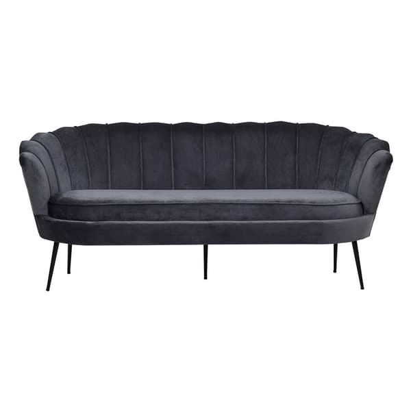 Nice sofa 3 seter velour grå.