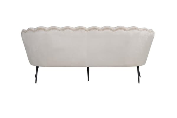 Nice sofa 3 seter velour beige.