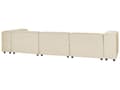 Pikkukuva 5 / 11: Kulmasohva beige kolmelle pellavaverhoilu oikea modulaarinen moderni skandinaavinen
