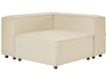Pikkukuva 10 / 11: Kulmasohva beige kolmelle pellavaverhoilu oikea modulaarinen moderni skandinaavinen