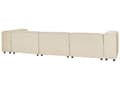 Pikkukuva 5 / 11: Kulmasohva beige 326 x 180 x 68 cm pellava muovi vaneri kolmelle rahi vasen modulaarinen moderni
