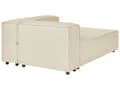 Pikkukuva 8 / 11: Kulmasohva beige 326 x 180 x 68 cm pellava muovi vaneri kolmelle rahi vasen modulaarinen moderni