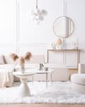 Pikkukuva 4 / 11: Kulmasohva beige kolmelle pellavaverhoilu vasen modulaarinen moderni skandinaavinen