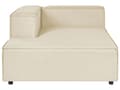 Miniatyrbilde 6 av 11: Modulær Hjørnesofa Beige Lin 3-seters Høyrevendt med Svarte ben Moderne Stue