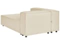 Miniatyrbilde 8 av 11: Modulær Hjørnesofa Beige Lin 3-seters Høyrevendt med Svarte ben Moderne Stue