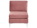Miniatyrbillede 9 af 11: U Sofa Lyserød Velour Forkromet Metalben 6 Personers Designer Blød Klassisk Sofa Moderne Modulsofa til Stue Indretning Høj Kvalitet