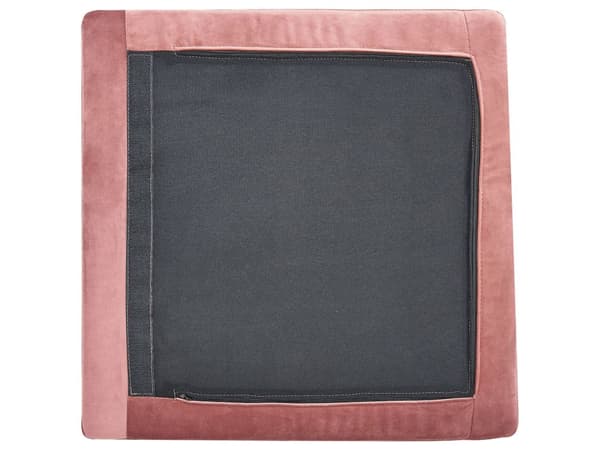 Hjørneseksjon Rosa Fløyel Sofa Modul 1-seter Metallben Glamorøs stil Moderne Stue