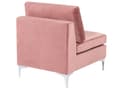 Miniatyrbilde 11 av 11: Sofa Rosa Fløyel 6-seter Metallben Modulsofa U-form Glamorøs stil Moderne Stue