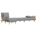 Miniatyrbillede 4 af 11: vidaXL L-formet sovesofa 279x140x70 cm velour lysegrå