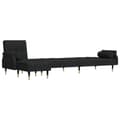 Miniatyrbillede 4 af 11: vidaXL L-formet sovesofa 271x140x70 cm velour sort