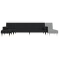 Miniatyrbillede 7 af 11: vidaXL L-formet sovesofa 271x140x70 cm velour sort