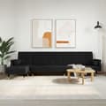 Miniatyrbillede 2 af 11: vidaXL L-formet sovesofa 271x140x70 cm velour sort