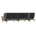 Miniatyrbillede 5 af 11: vidaXL L-formet sovesofa 279x140x70 cm stof mørkegrå
