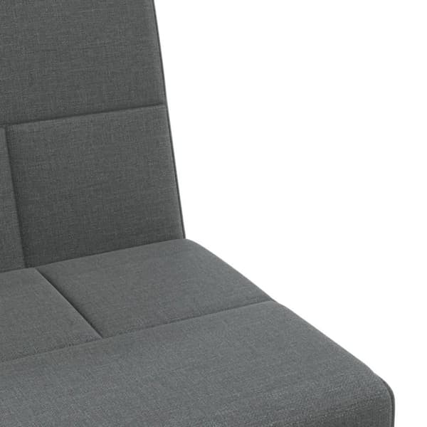 vidaXL L-formad soffa mörkgrå 255x140x70 cm tyg