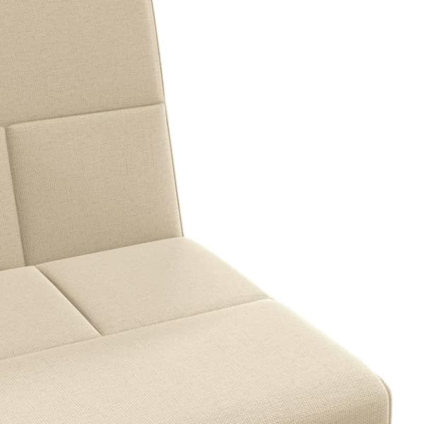 vidaXL Bäddsoffa med mugghållare gräddvit tyg