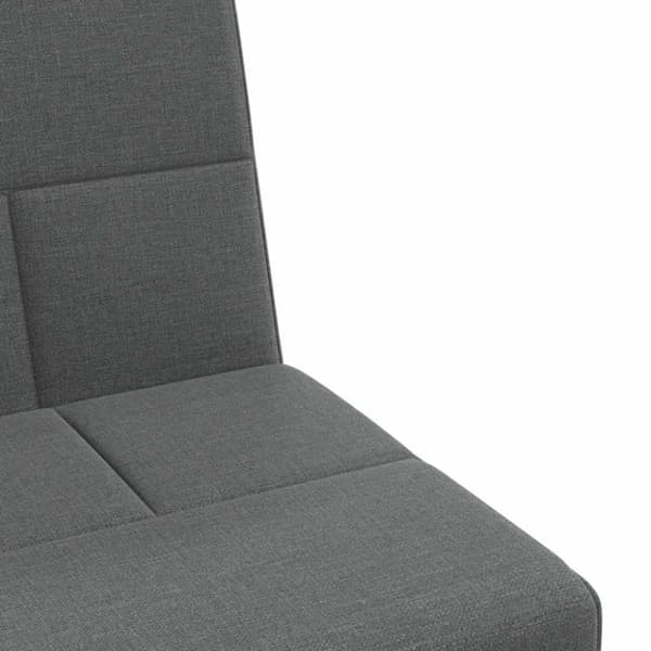 vidaXL Bäddsoffa med mugghållare mörkgrå tyg