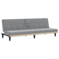 Miniatyrbillede 3 af 11: vidaXL sovesofa med kopholdere stof lysegrå