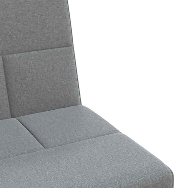 vidaXL sovesofa med kopholdere stof lysegrå