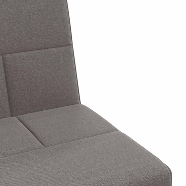 vidaXL sovesofa med kopholdere stof gråbrun