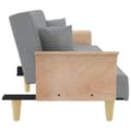 Miniatyrbillede 5 af 11: vidaXL sovesofa med armlæn stof lysegrå