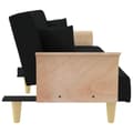 Miniatyrbillede 5 af 11: vidaXL sovesofa med armlæn stof sort