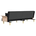 Miniatyrbillede 6 af 11: vidaXL sovesofa med armlæn stof sort