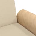 Miniatyrbild 10 av 11: vidaXL Bäddsoffa med armstöd gräddvit tyg
