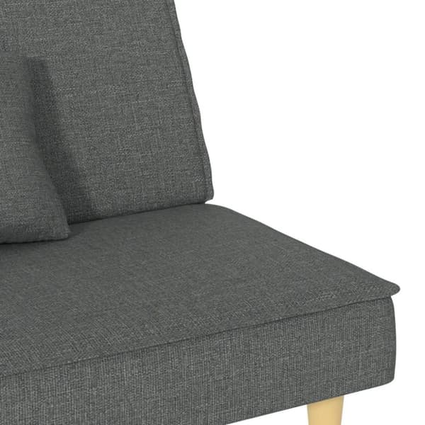 vidaXL Bäddsoffa mörkgrå tyg
