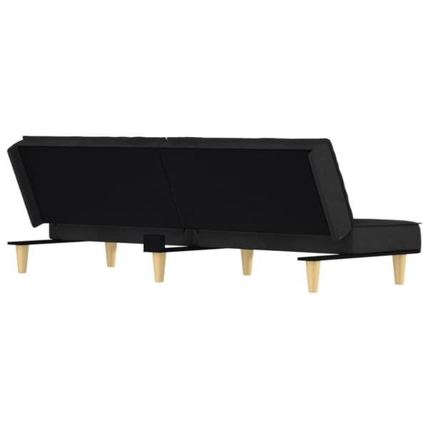 vidaXL Bäddsoffa svart tyg