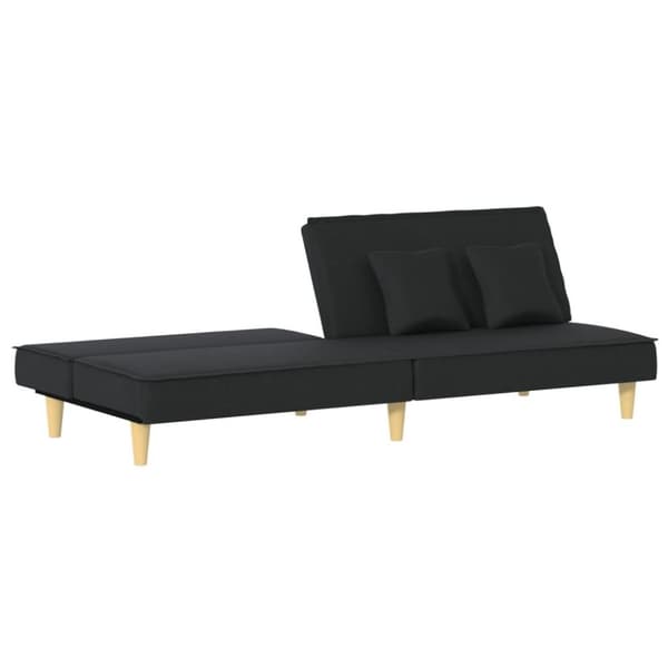 vidaXL Bäddsoffa svart tyg