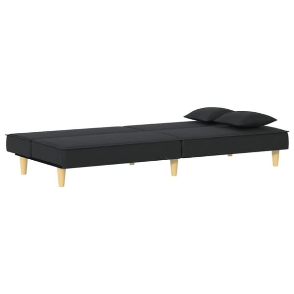 vidaXL Bäddsoffa svart tyg