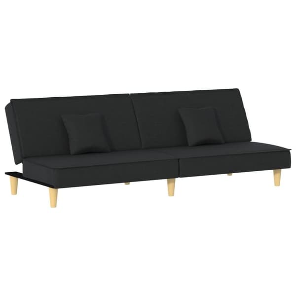 vidaXL Bäddsoffa svart tyg