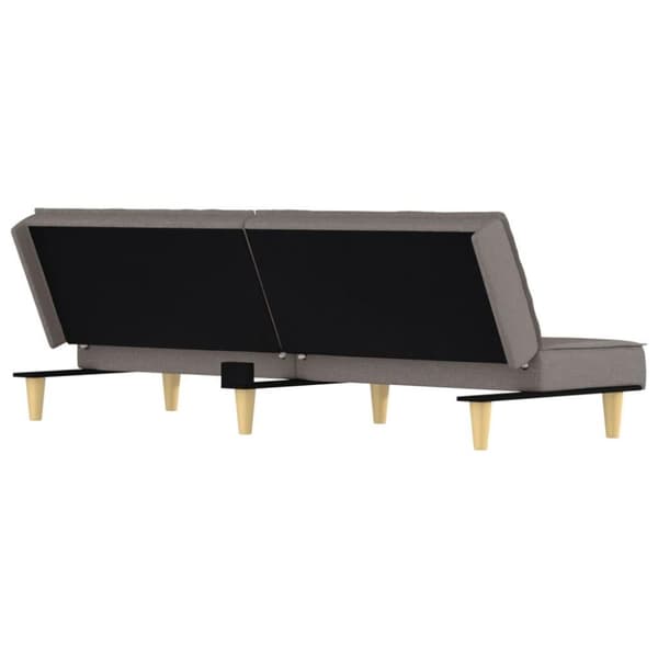 vidaXL Bäddsoffa taupe tyg