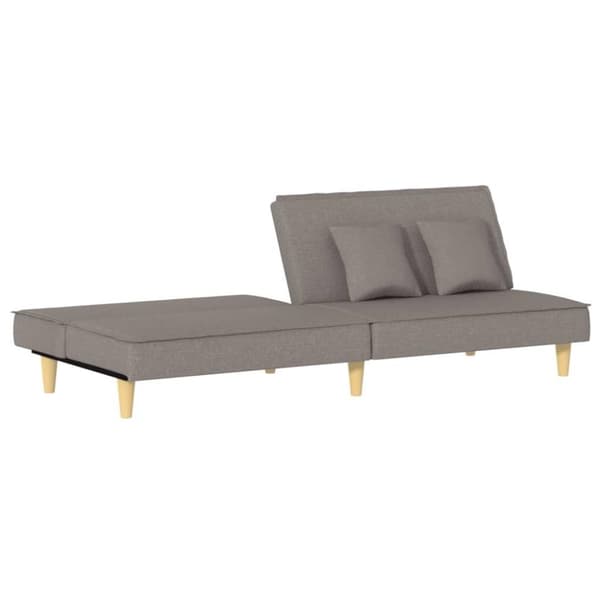 vidaXL Bäddsoffa taupe tyg