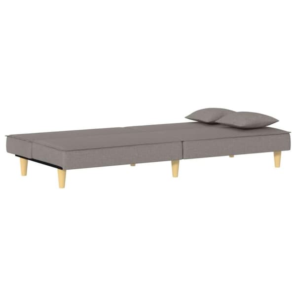 vidaXL Bäddsoffa taupe tyg